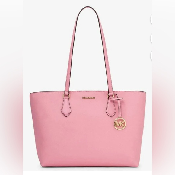 Michael Kors Sheila LG Tote Bag + Wallet Pink | Mercari Michael Kors Sheila Carnation (Pink) Multi-Function Large Tote Bag. NWT.